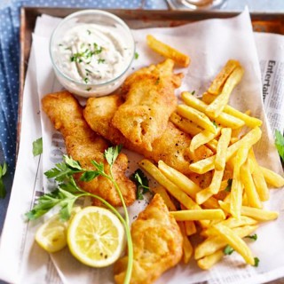 Fish & Chips au cabillaud et frites artisanales — street-food du foodtruck La Marmite Mobile