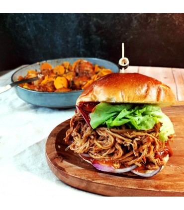 Le Rogangster Pulled Pork Burger et ses frites artisanales