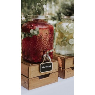 Notre Infusion détox maison aux fruits bio (Fontaine en verre)